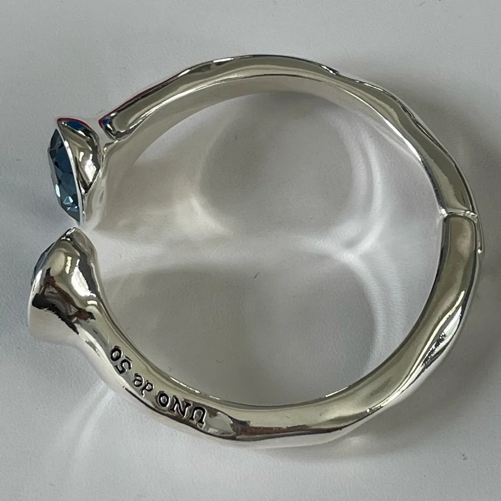 Uno de 50 Bracelet - NEVER SEEN - Silver with Blue Swarovski Crystal